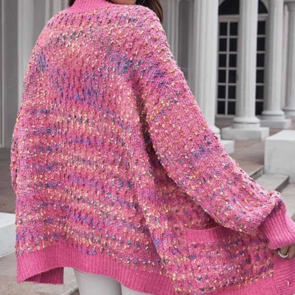 Button oversized cardigan coat - Picture 7 of 15